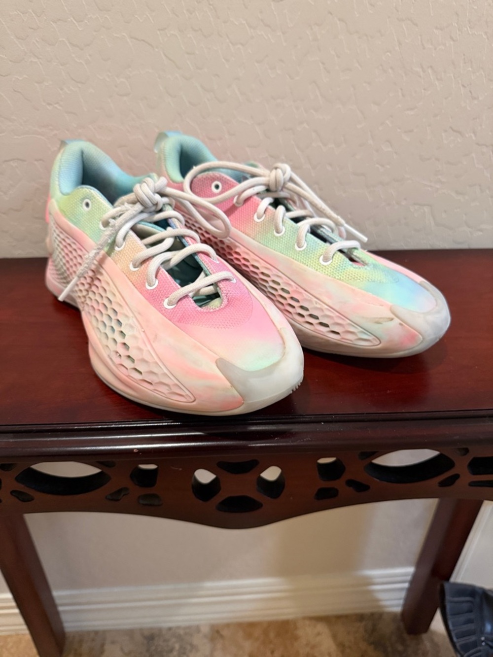 Adidas AE 1 Low Tie Dye Unisex  Basketball Shoe  Size  7 Eu 40